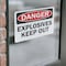 Signmission Explosives Keep Out Danger Sign, Vinyl Decal, 10in W x 7in L, 2PK OS-2PACK-DS-D-710-L-19351 - alternate 5